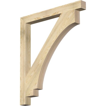 Ekena Millwork Imperial Block Rough Sawn Bracket, Douglas Fir, 4"W x 42"D x 48"H BKT04X42X48IMP05RDF